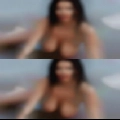 Looking naked woman